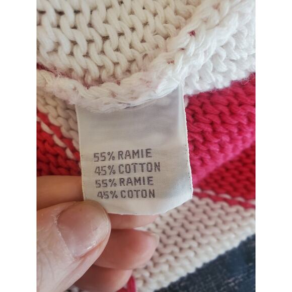Vintage L Women's Pink and White Golf Preppy Sweater Vest Size not marked read - Picture 3 of 5